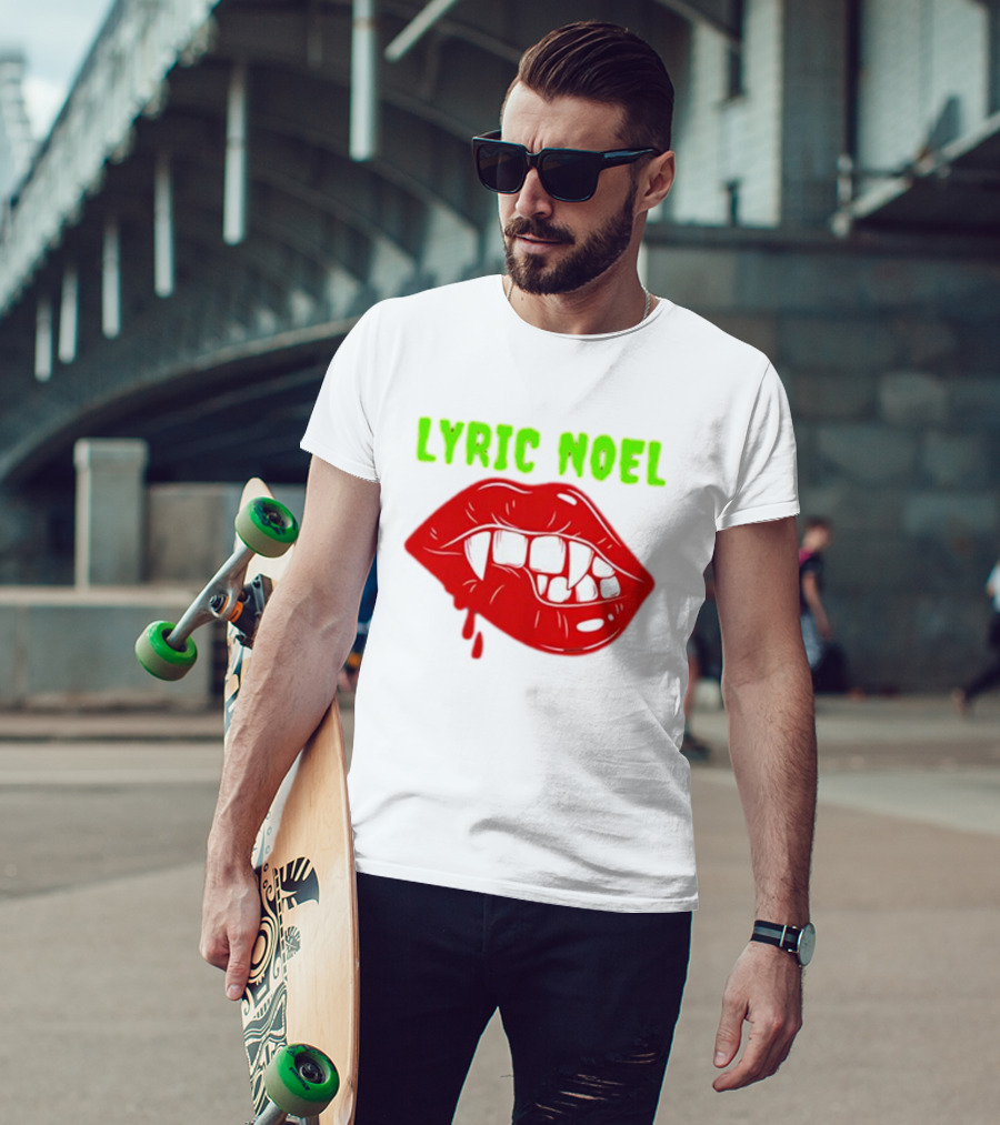 Lyric Noel Cry Little Sister Vampire Fangs Dripping Blood T-Shirt