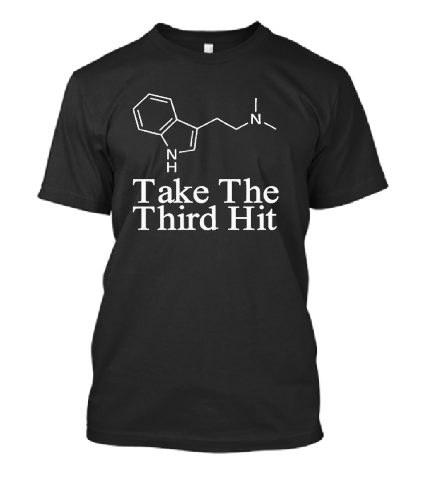 Dmtworld Take The Third Hit Molecular Structure T-Shirt