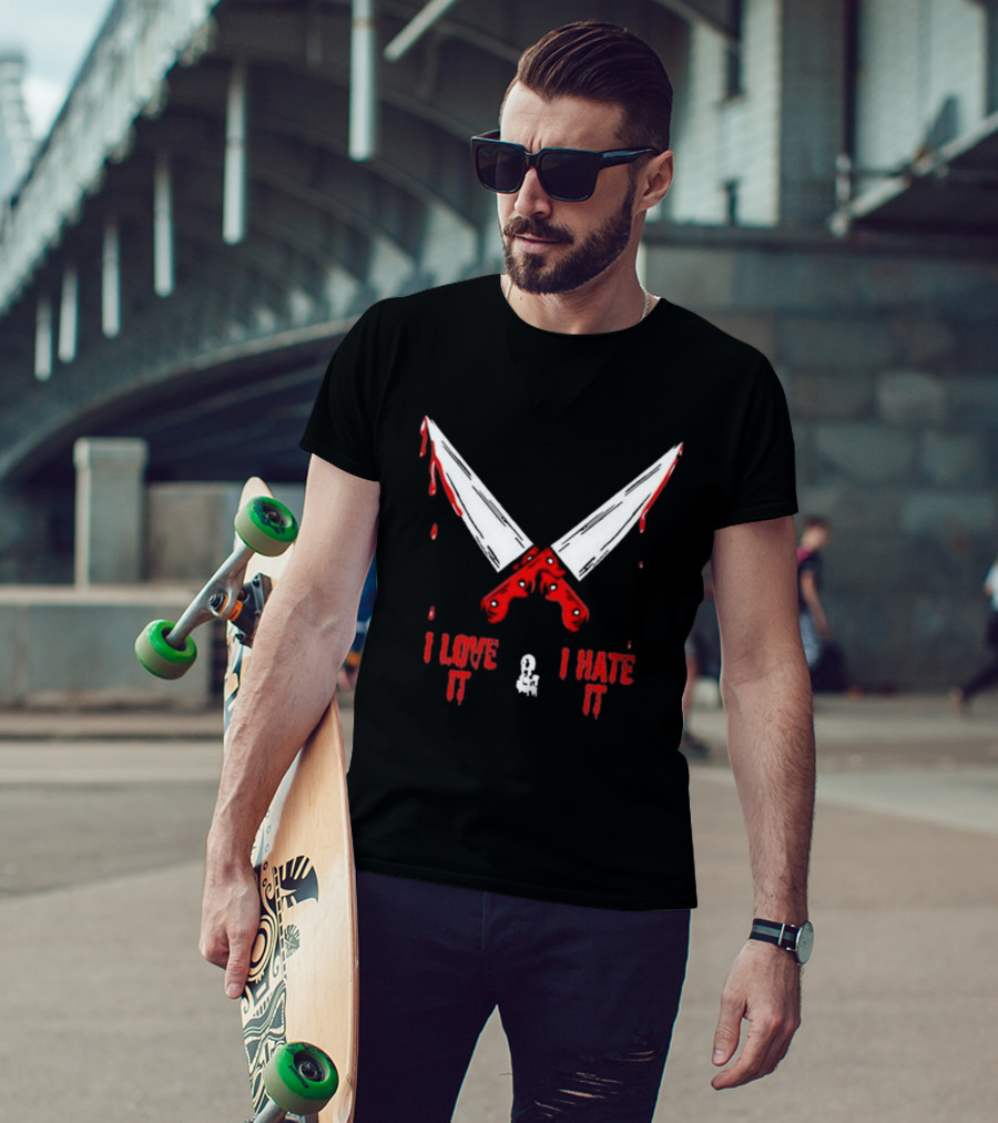 Murder With My Husband Mwmh I Love It I Hate It Knives Out 2.0 T-Shirt
