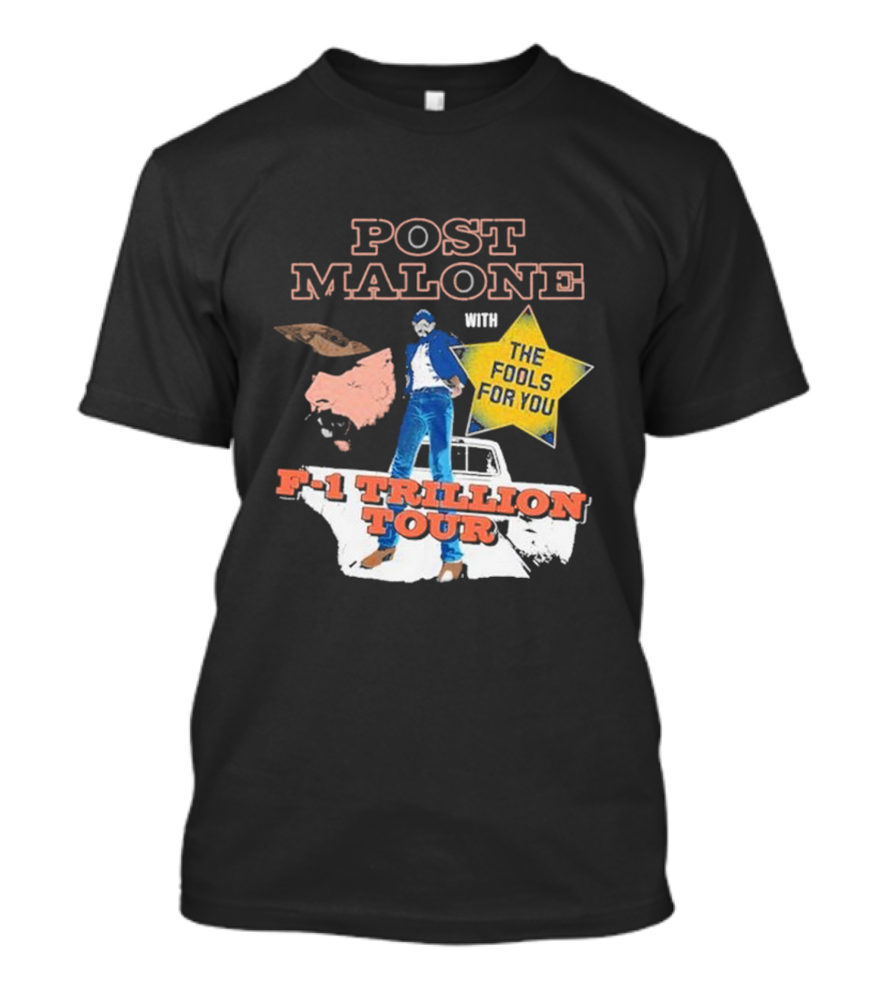 Post Malone With The Fools For You F-1 Trillion Tour T-Shirt