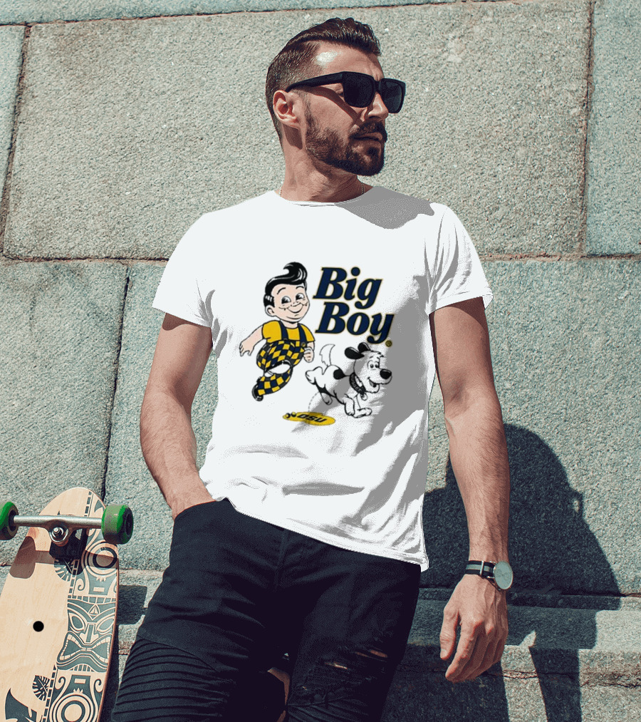 Big Boy OSU Checker Outfit And Nugget Team Rivalry T-Shirt