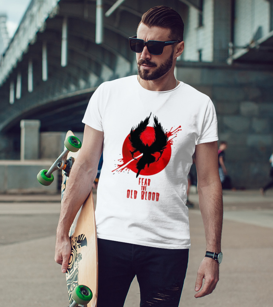 Fear The Old Blood Dark Souls Bloodborne Inspired T-Shirt