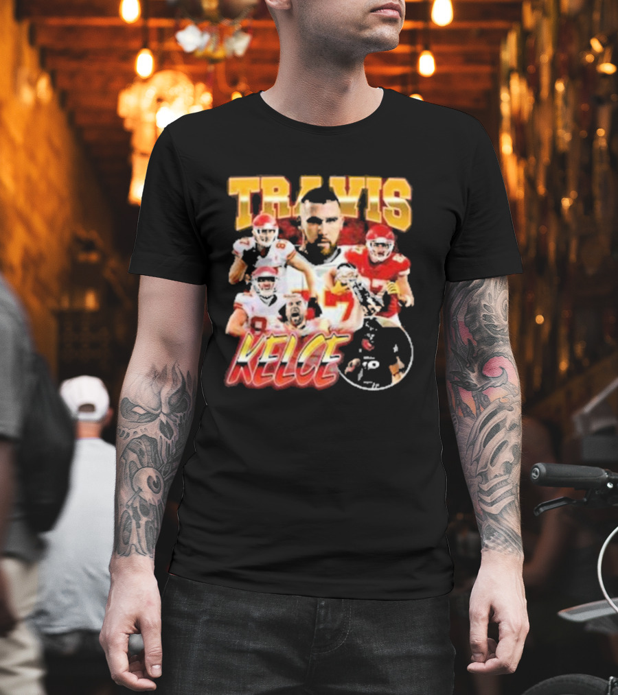 Travis Kelce Chiefs Players Collage T-Shirt