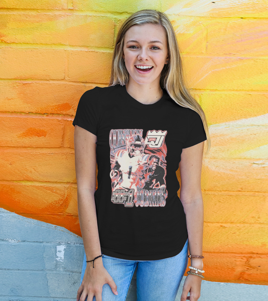 Quinshon Judkins #1 Football RJ T-Shirt