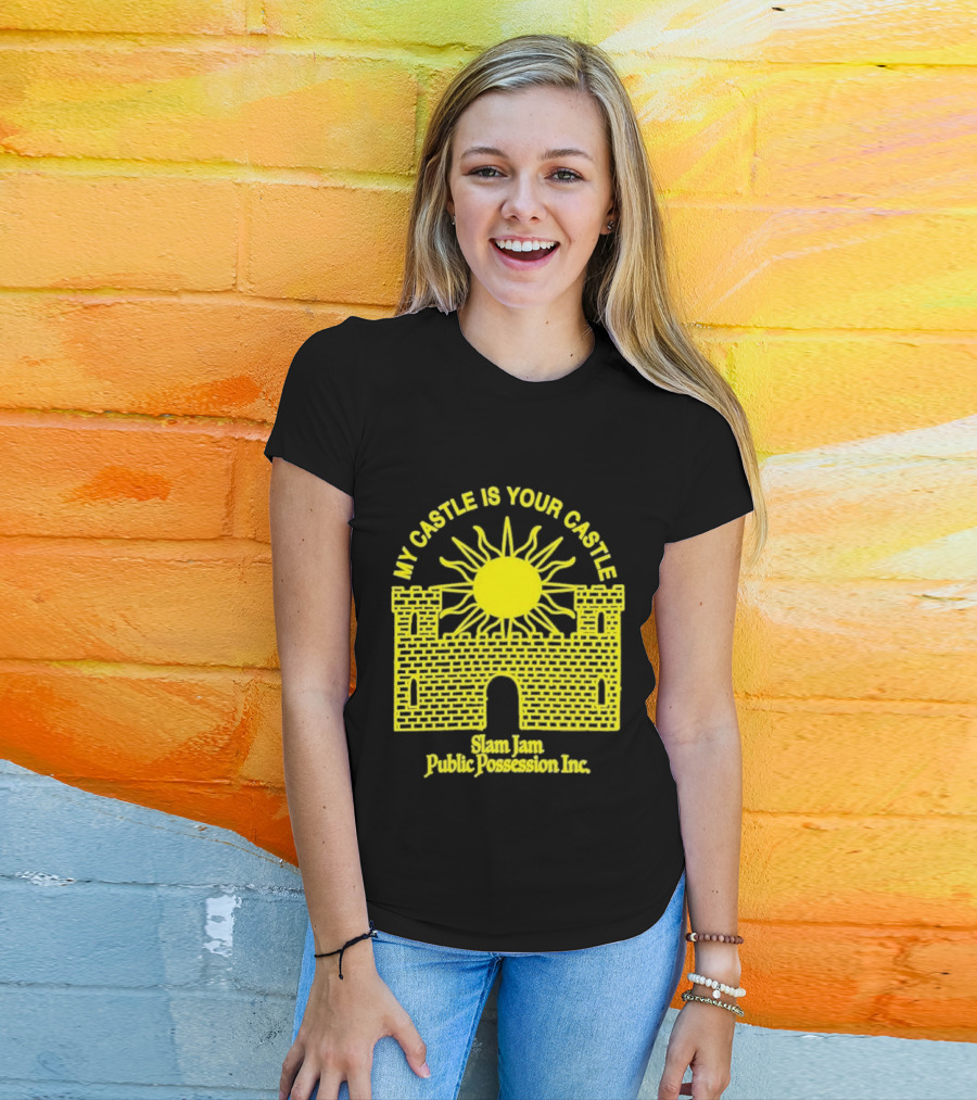 My Castle Is Your Castle Sun Design Slam Jam Public Possession Inc T-Shirt
