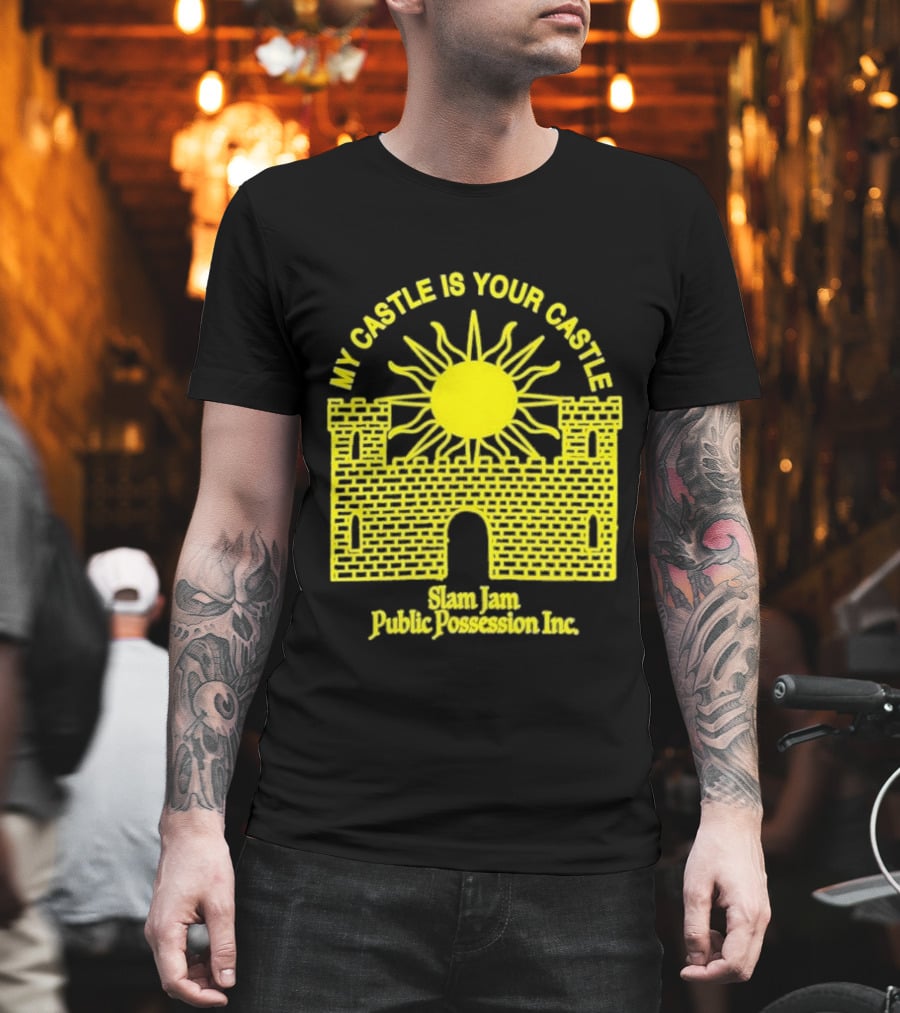 My Castle Is Your Castle Sun Design Slam Jam Public Possession Inc T-Shirt