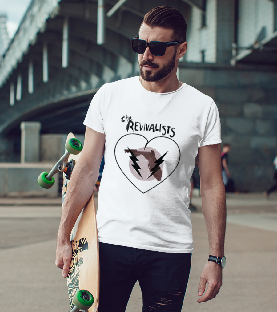 The Revivalists Heart Florida Lightning Bolt T-Shirt