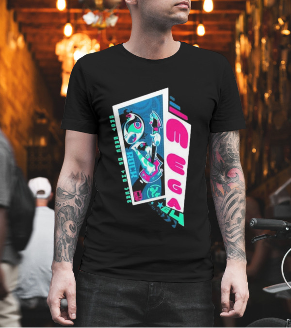 Mega64 Shred Neon Rocker Guitar Stars T-Shirt Mega64 Shred Neon Rocker Guitar Stars T-Shirt