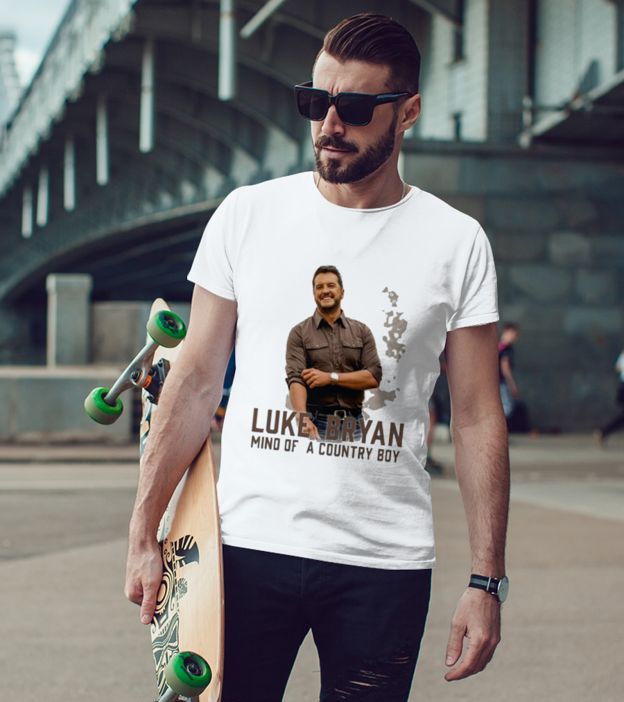 Luke Bryan Mind Of A Country Boy Music Icon Rustic Vibe T-Shirt