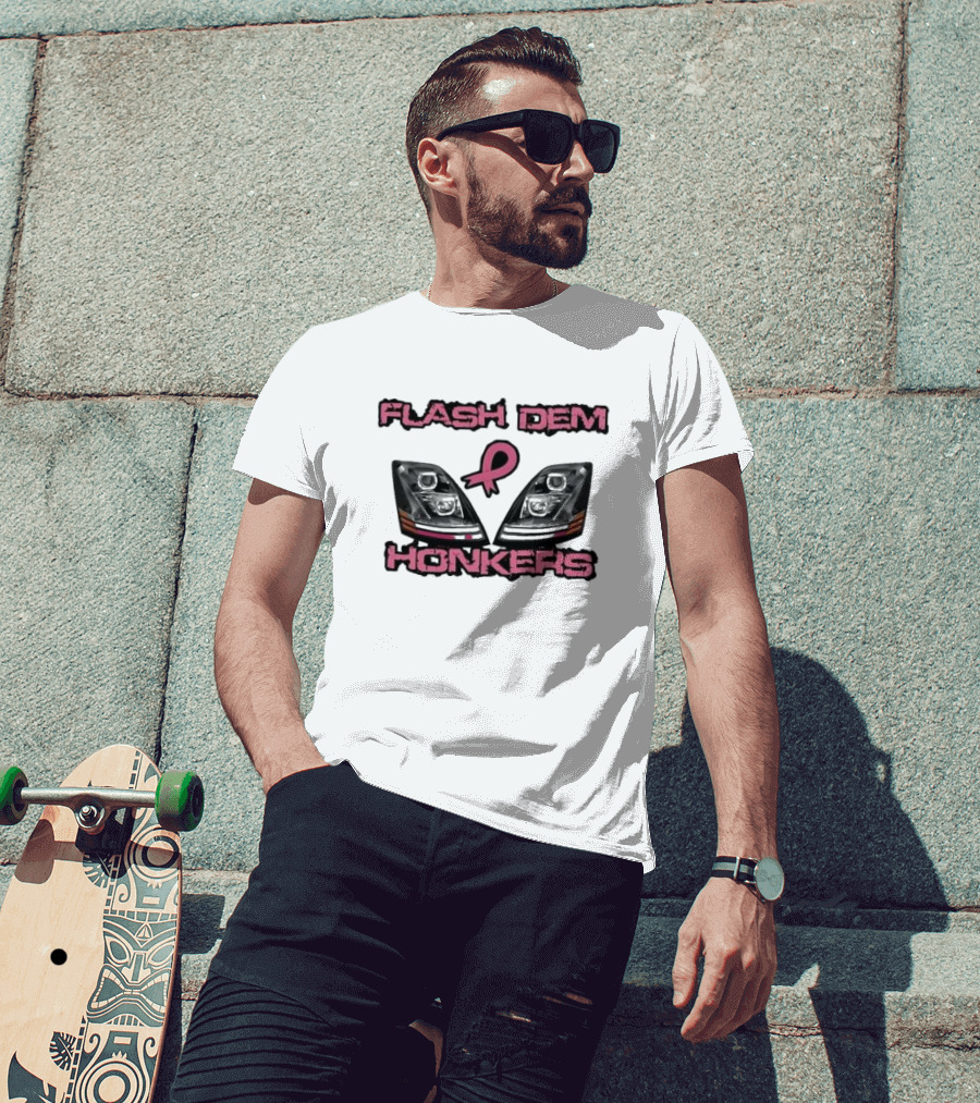 Flash Dem Honkers Awareness Headlights T-Shirt