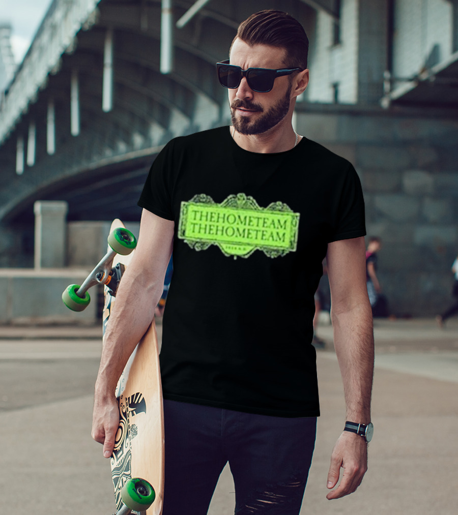 The Home Team Beetlejuice Beetlejuice Vintage Green Text T-Shirt