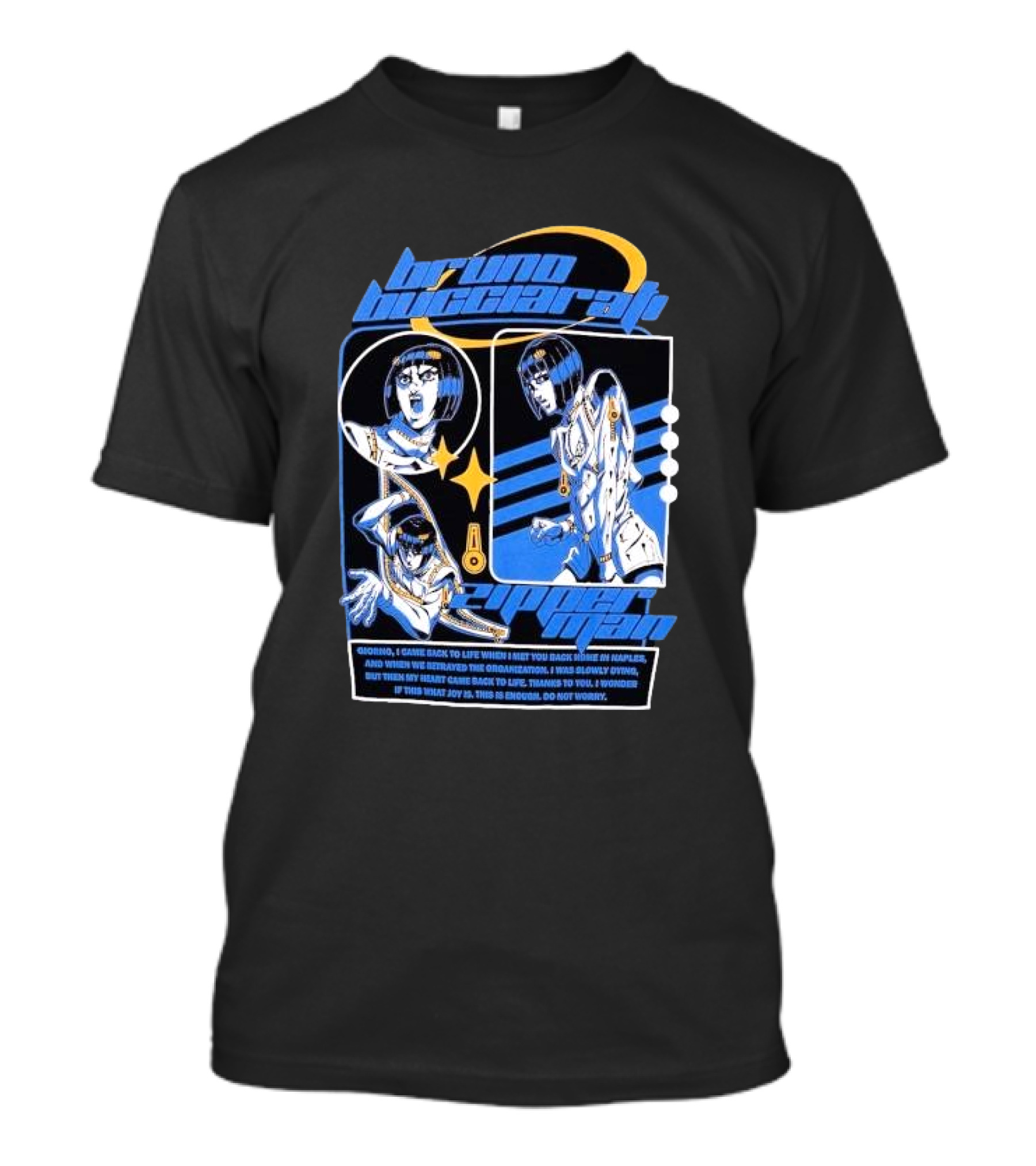 Bruno Bucciarati Golden Wind Jojo's Bizarre Adventure Iconic Poses T-Shirt