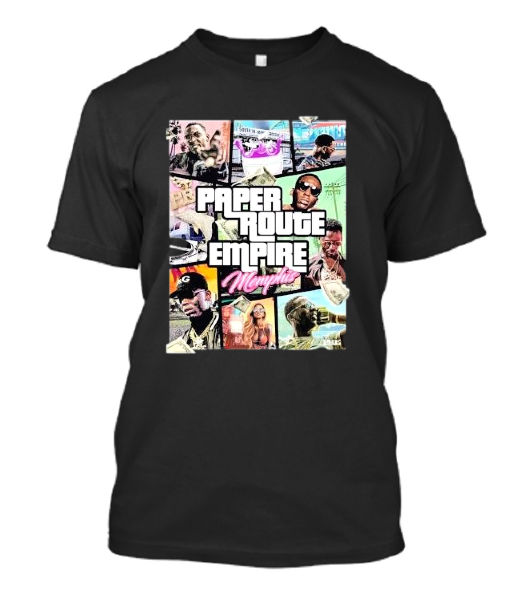 Young Dolph Paper Route Empire Memphis GTA T-Shirt