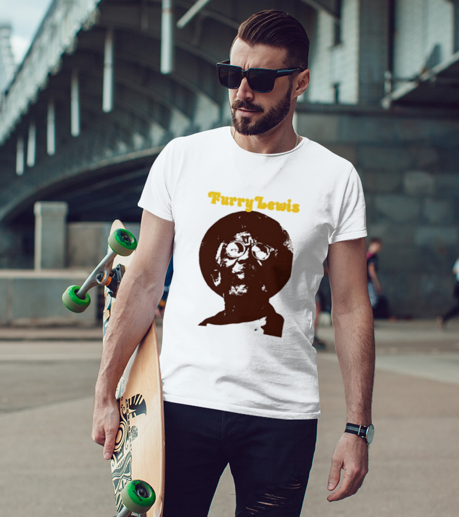 Furry Lewis Blues Old School Retro T-Shirt