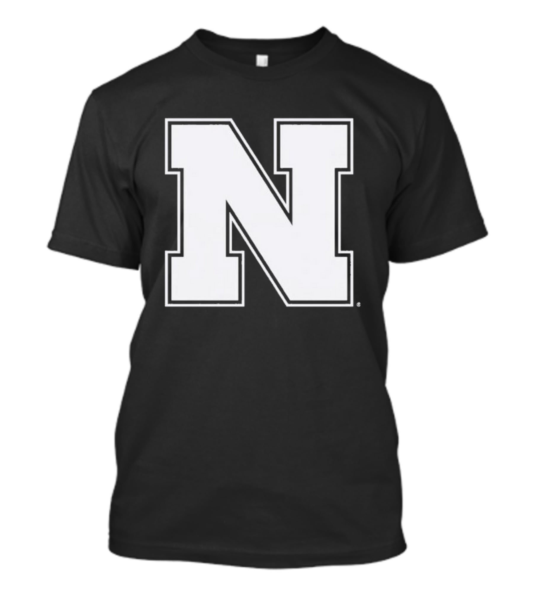 NE Logo Heavyweight Charcoal N Emblem T-Shirt
