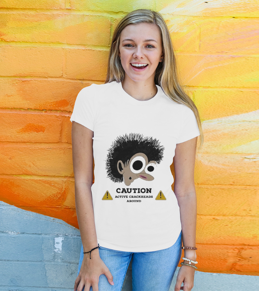 Caution Active Crackheads Midnight Groovers T-Shirt