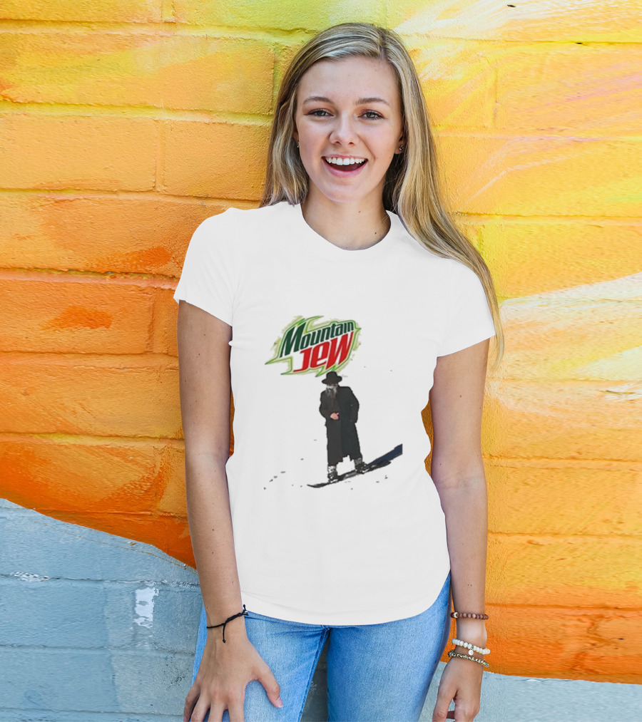 Mountain Jew Funny Ahh Tees Jewish Skiing T-Shirt