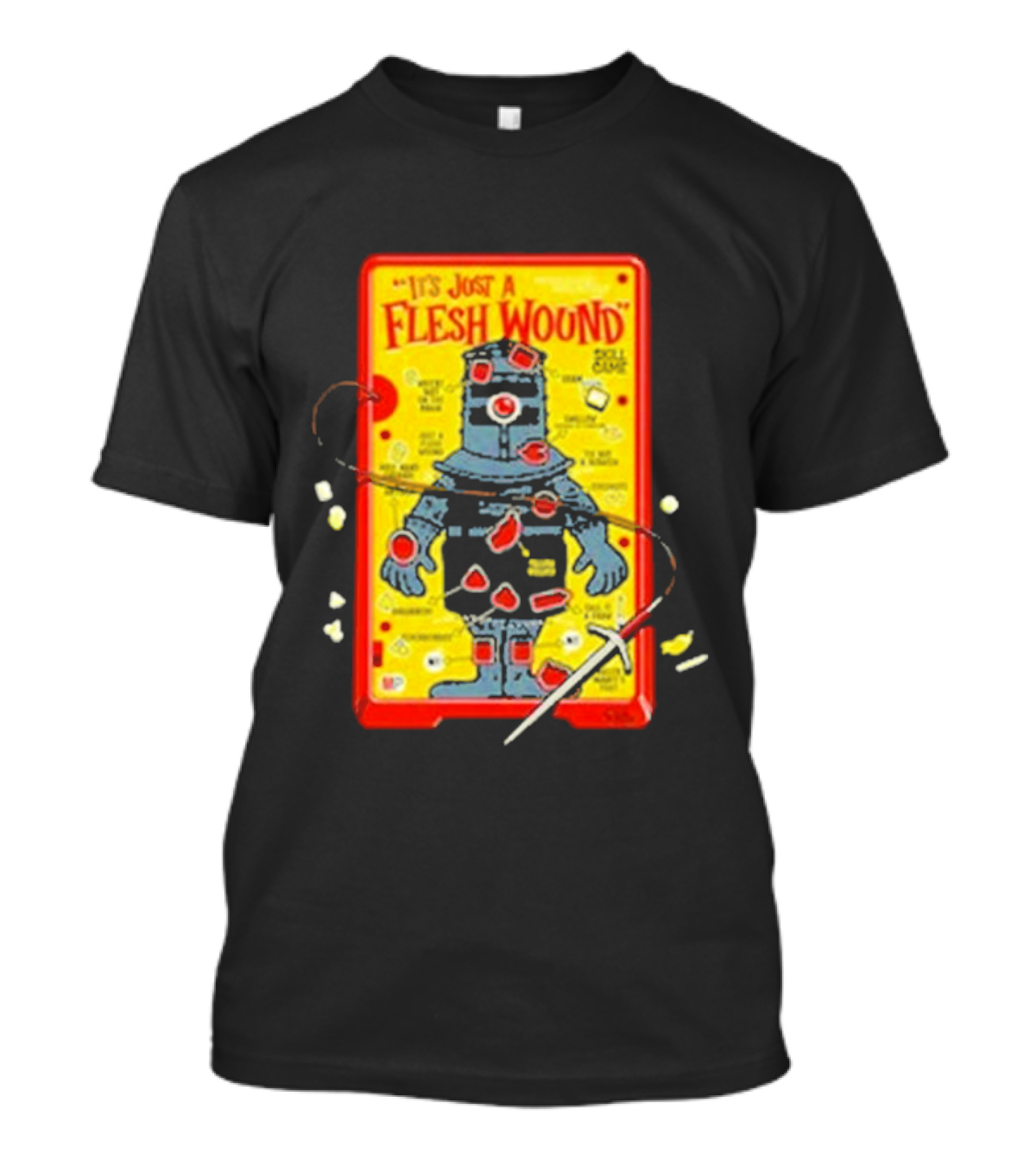 It's Just A Flesh Wound Skill Game Geek Monty Python T-Shirt