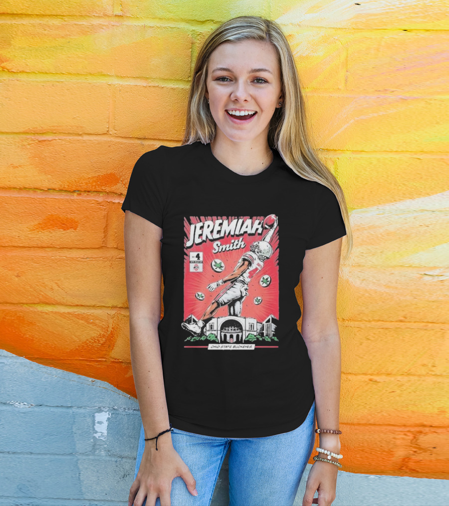 Ohio State Buckeyes Jeremiah Smith #4 Football T-Shirt