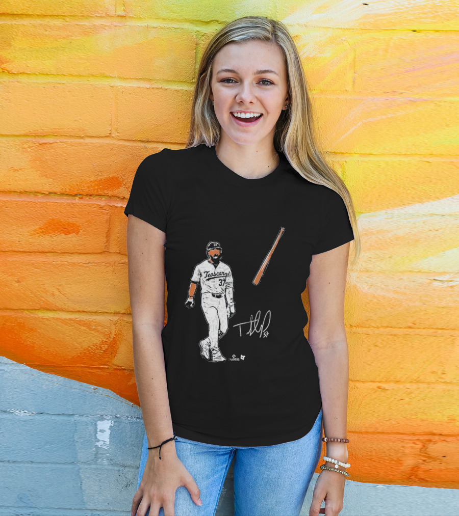 Teoscar Hernandez 37 Baseball Bat Flip Signature Players T-Shirt