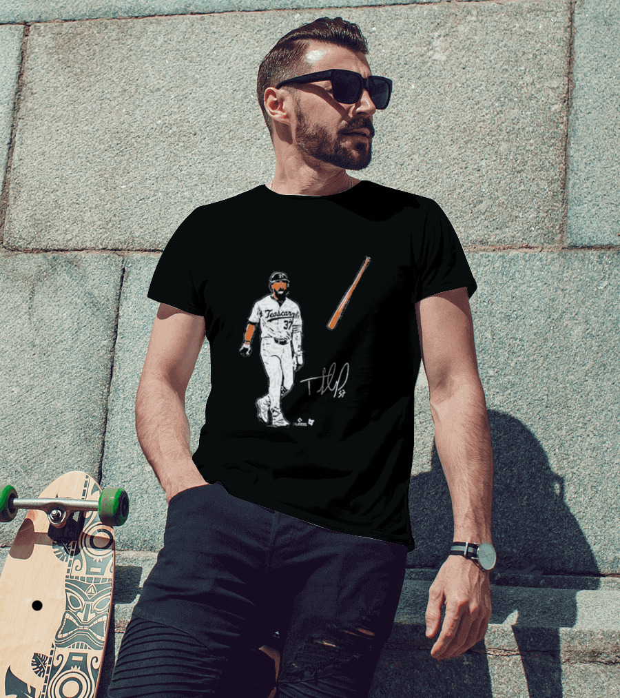 Teoscar Hernandez 37 Baseball Bat Flip Signature Players T-Shirt