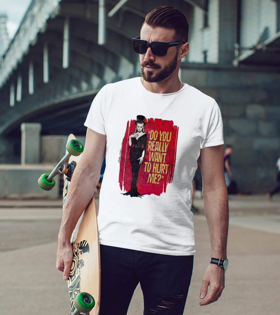 Do You Really Want To Hurt Me Red Background Goth T-Shirt