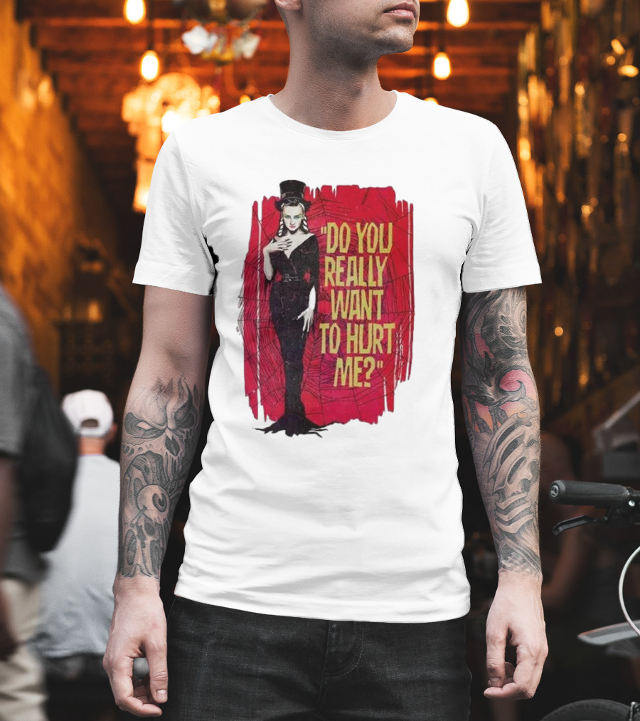 Do You Really Want To Hurt Me Red Background Goth T-Shirt