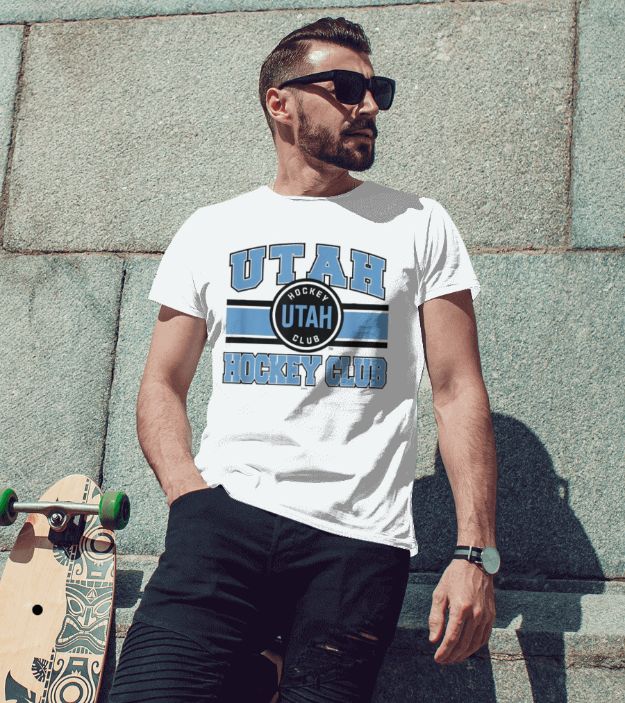Utah Hockey Club Blue Stripe Licensed T-Shirt