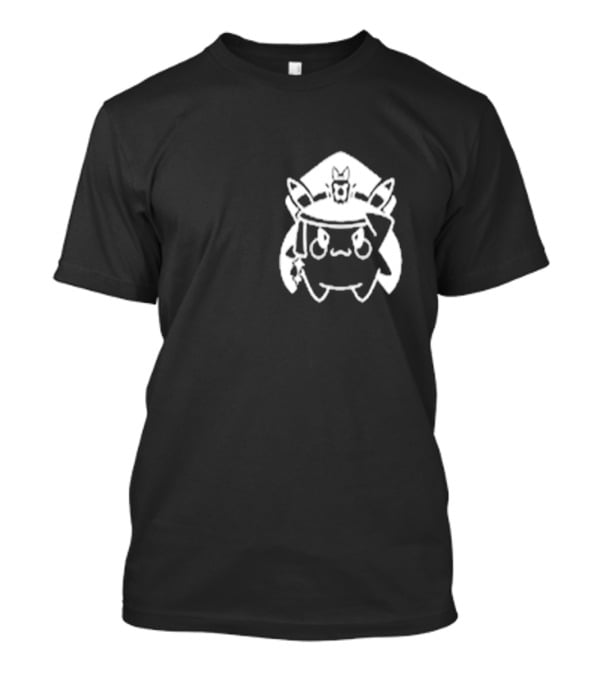 Matara Kan Store Cadet Momo Pikachu Hat Cat Ears Patch T-Shirt