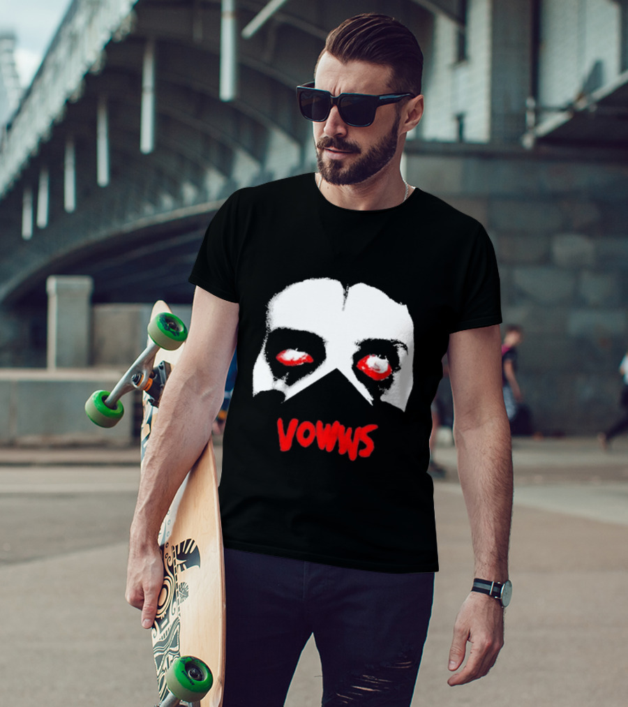 Vowws Hollow Face Red Eyes T-Shirt