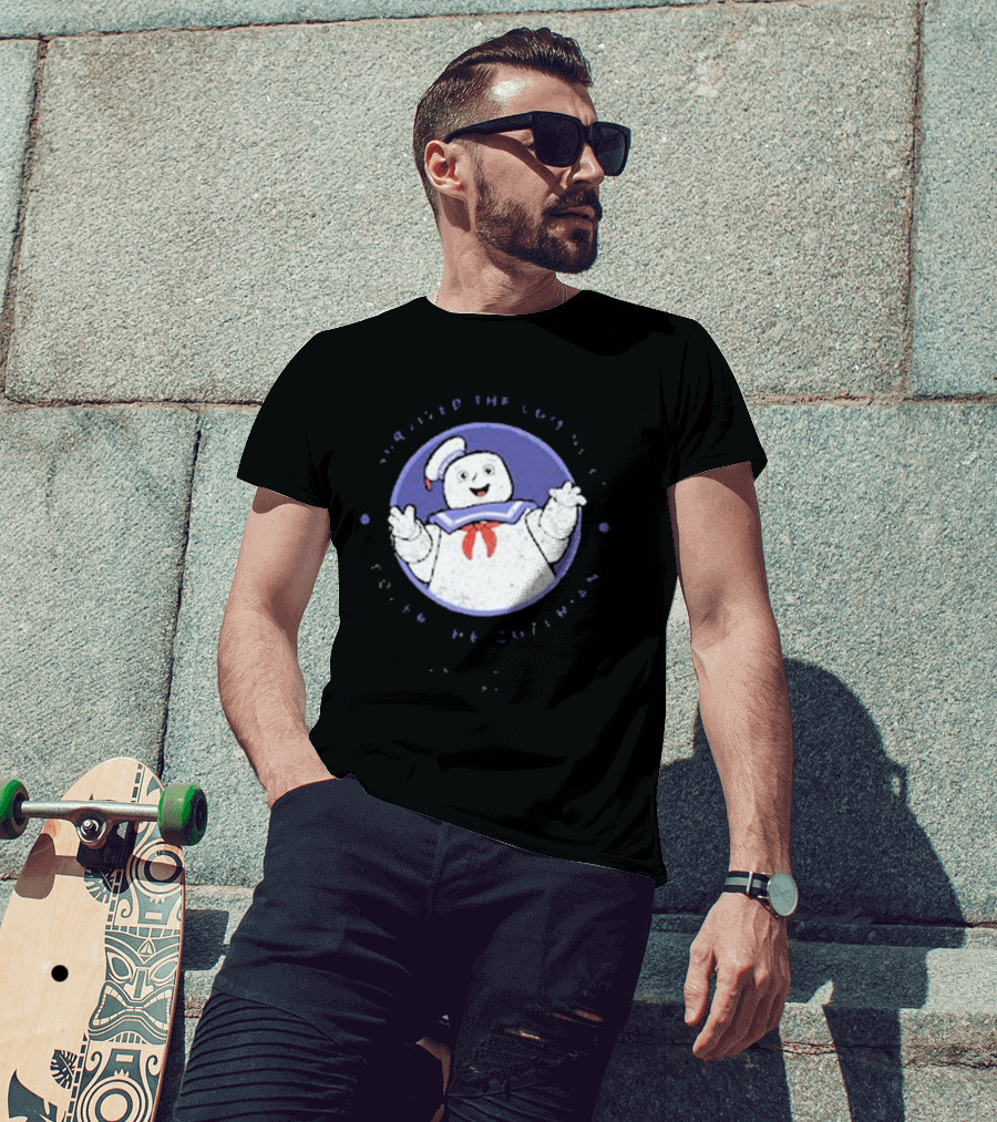 I Survived The Coming Of Gozer The Gozerian Ghostbusters Stay Puft Marshmallow Man T-Shirt