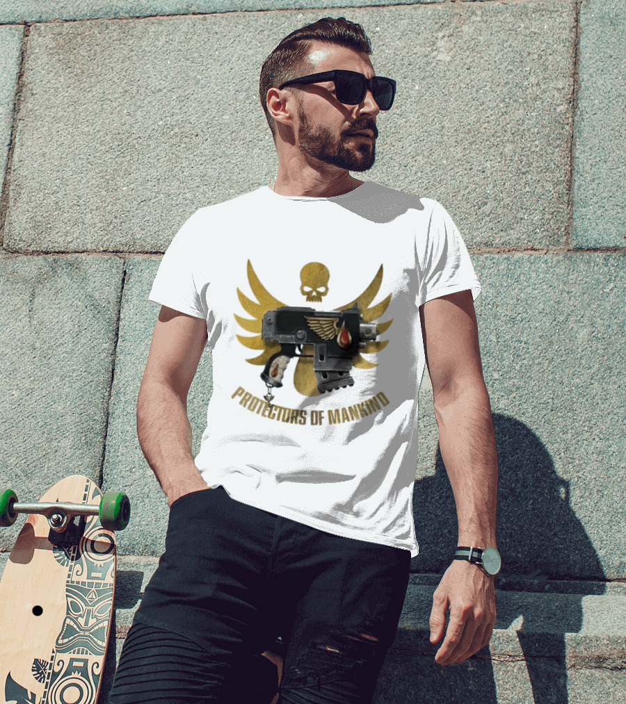 Protectors Of Mankind Blood Angels Warhammer Iconic Emblem T-Shirt