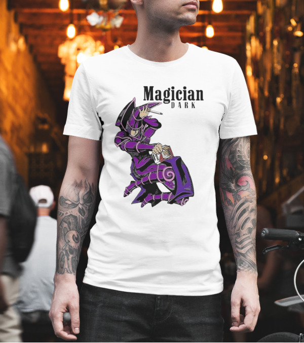 Magician Dark Smoking Mage Card Pose T-Shirt Magician Dark Smoking Mage Card Pose T-Shirt