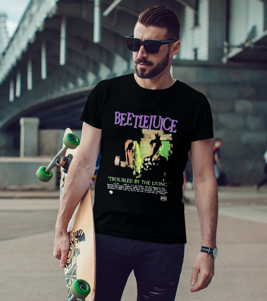 Beetlejuice Troubled By The Living Ghosts March 30 1988 T-Shirt