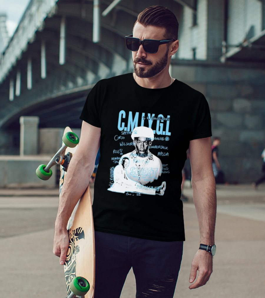 C.M.I.Y.G.L. Tyler Call Me If You Get Lost Sweet Journey S.R. Baudelaire Portrait Saffron Lemonhead Corso Wilshire Lumberjack Massa T-Shirt