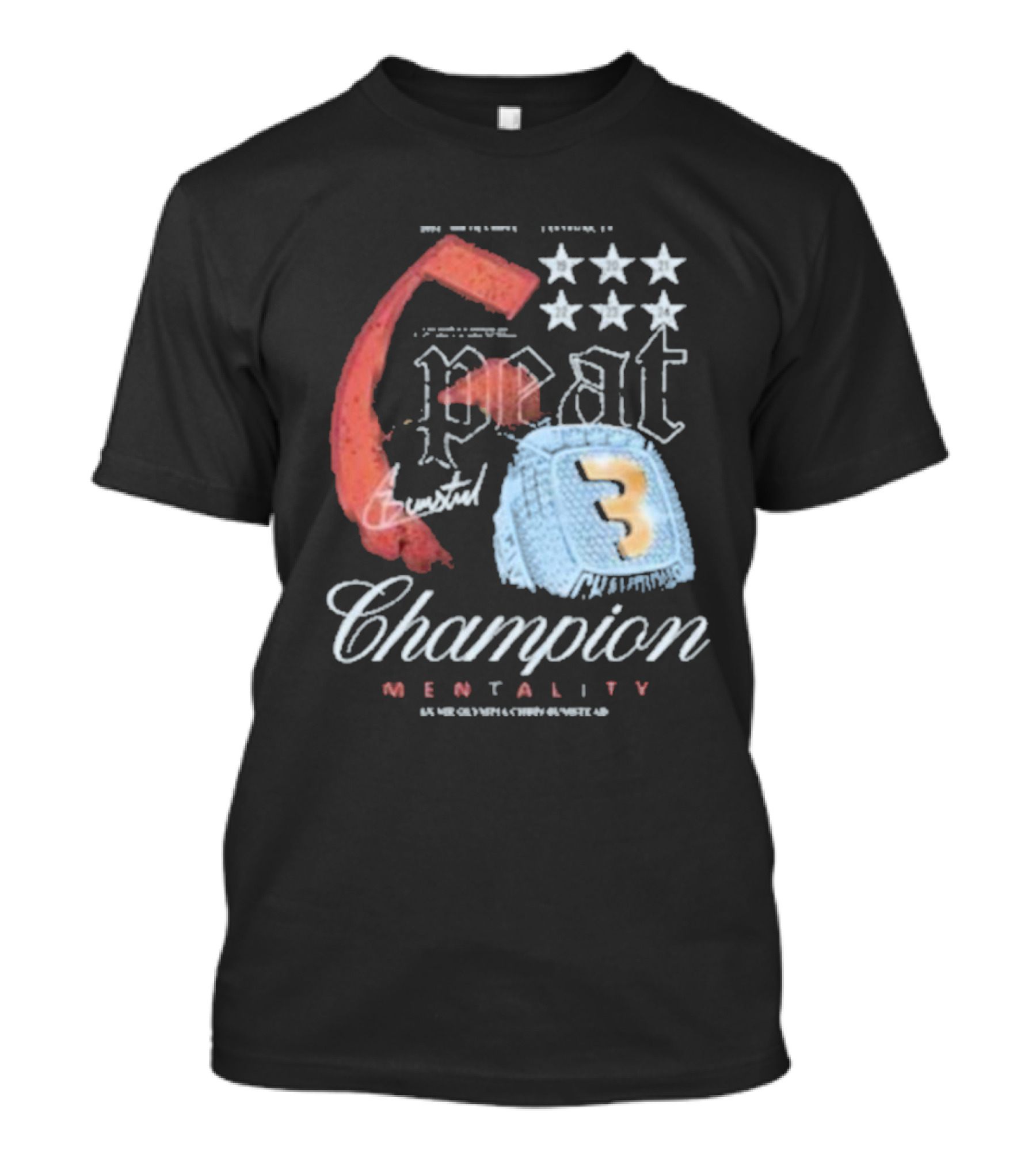 6 Peat Champion Mentality 6x Mr Olympia Chris Bumstead Star Icons T-Shirt