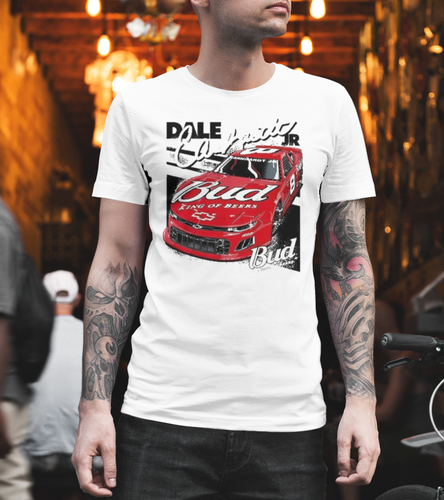 Dale Earnhardt Jr. Bud King of Beers Chevrolet 9 Racing Car T-Shirt