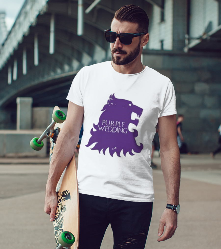 Purple Wedding Lannister Lion Crest T-Shirt