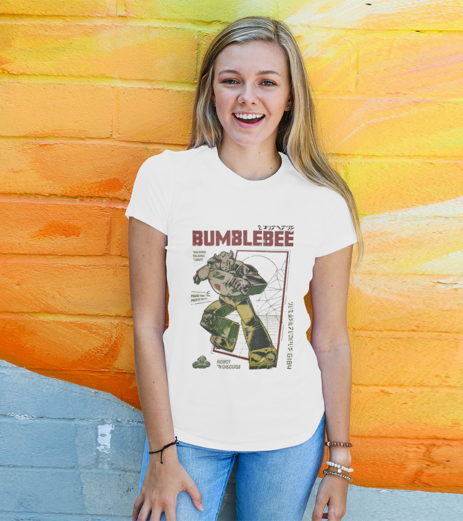 Bumblebee Walking Talking Robot More Than Meets The Eye Robot In Disguise T-Shirt