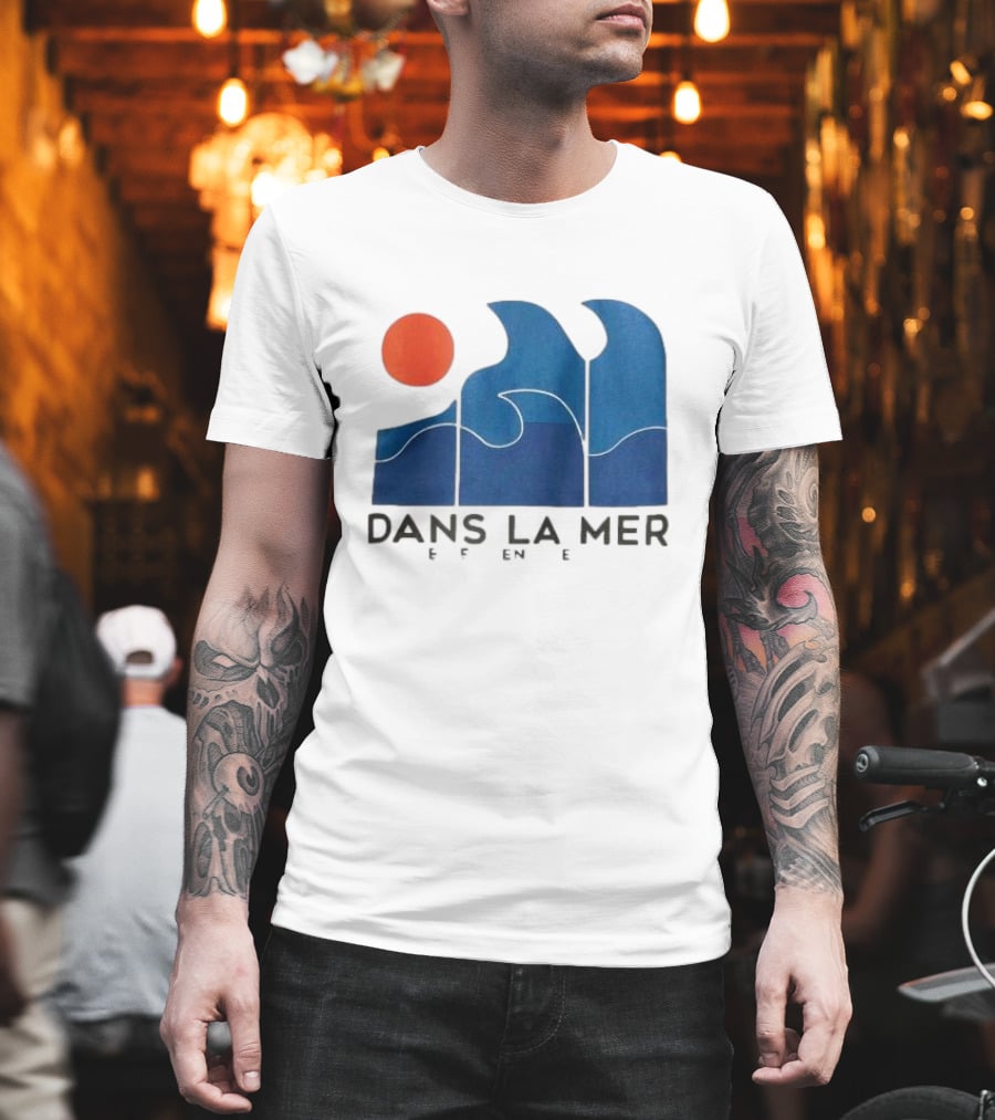 Dans La Mer Waves and Sun T-Shirt