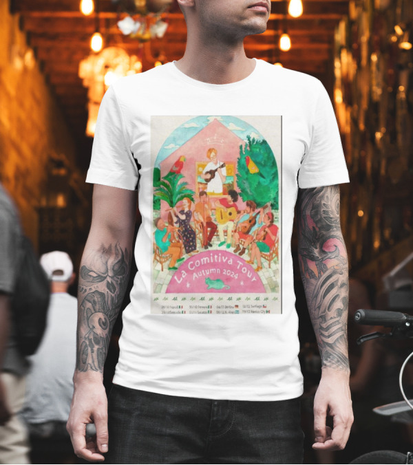 La Comitiva Tour Autumn 2024 Naples Ferrara Sassuolo Benevento Bari Mexico City Santiago T-Shirt La Comitiva Tour Autumn 2024 Naples Ferrara Sassuolo Benevento Bari Mexico City Santiago T-Shirt
