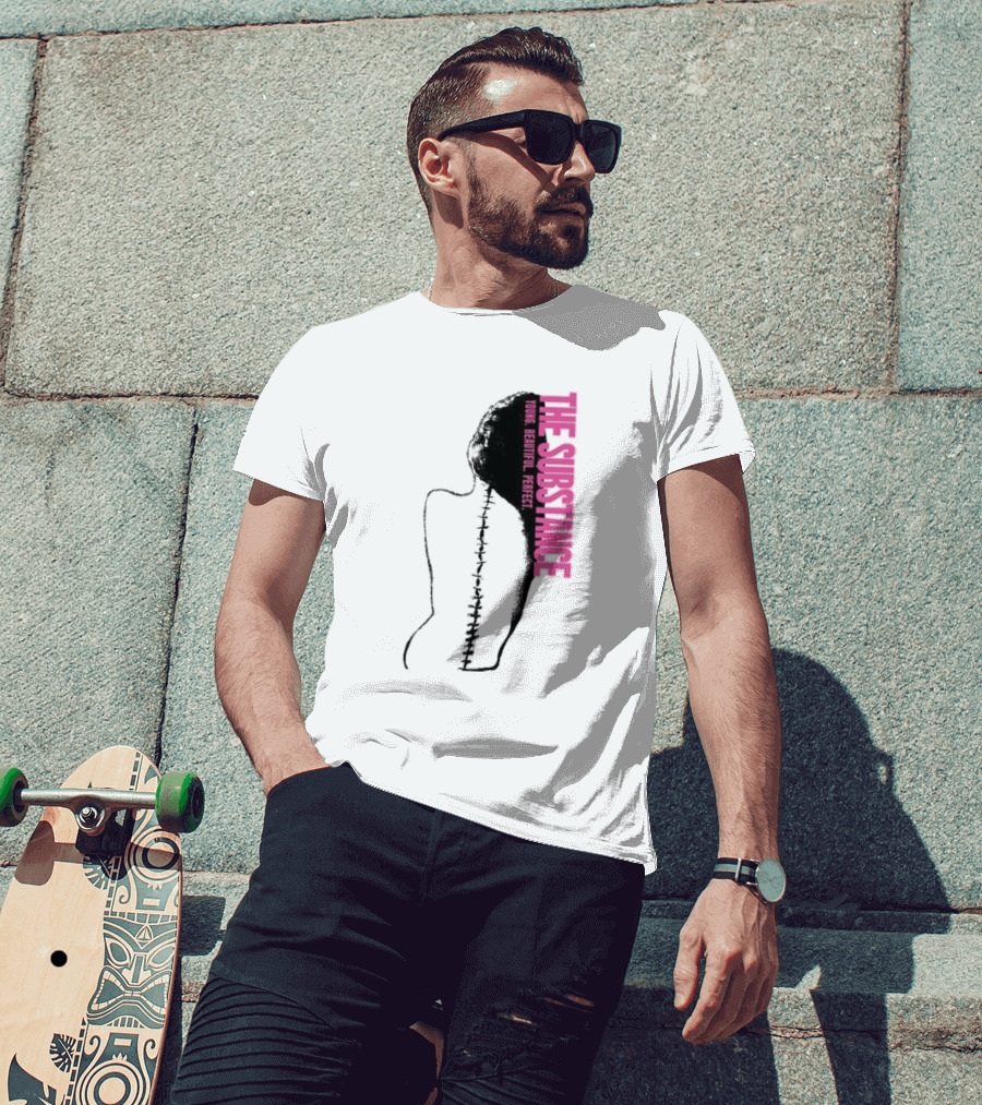 THE SUBSTANCE Young Beautiful Perfect Spine T-Shirt