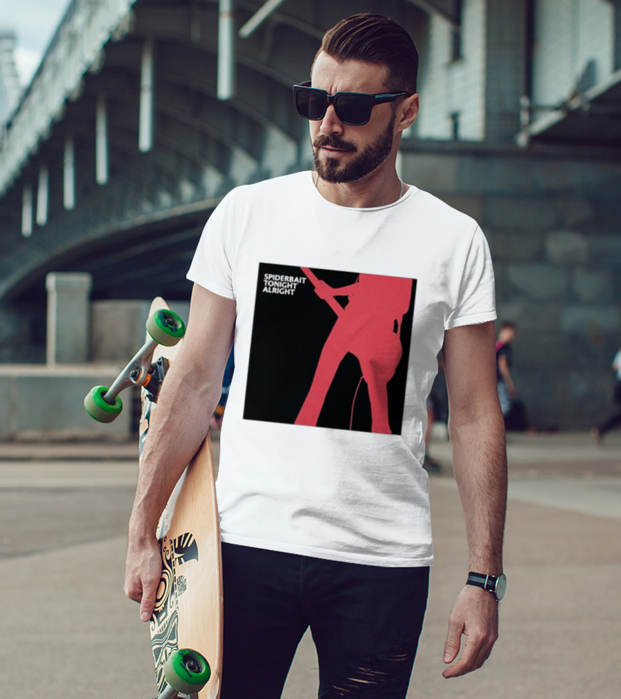 Spiderbait Tonight Alright Red Guitar T-Shirt