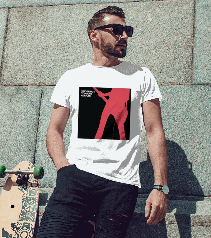 Spiderbait Tonight Alright Red Guitar T-Shirt