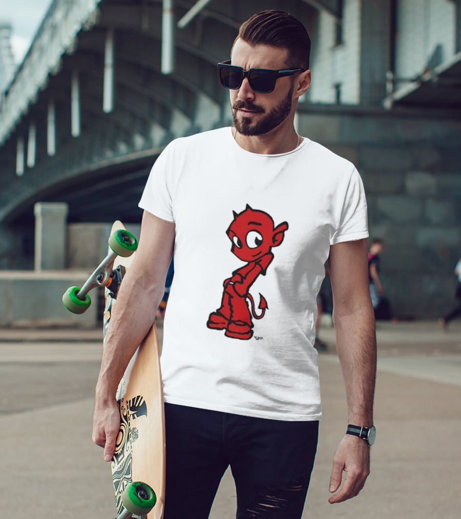 Toro Y Moi Tym Devil Red Cartoon Character T-Shirt