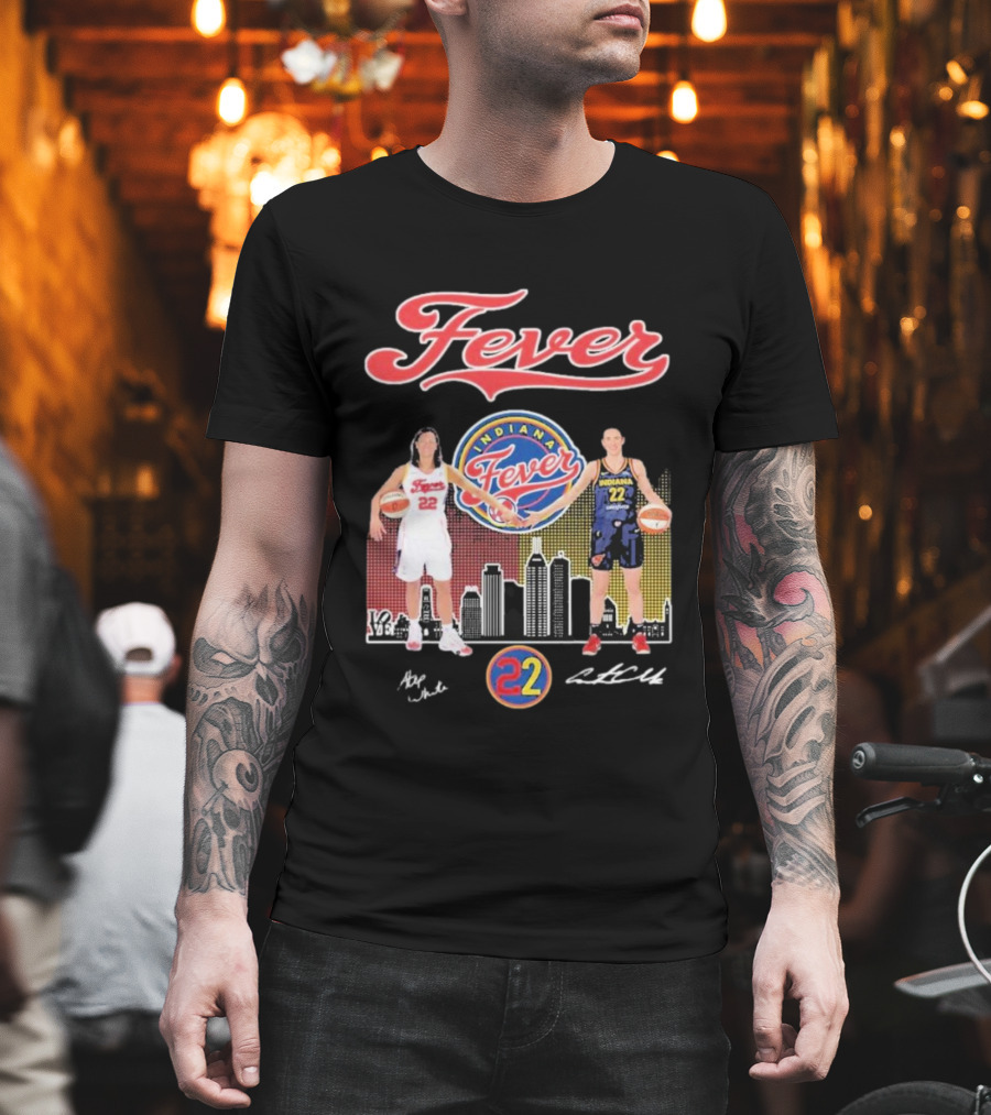 Indiana Fever Legends 22 Stephanie White Caitlin Clark T-Shirt