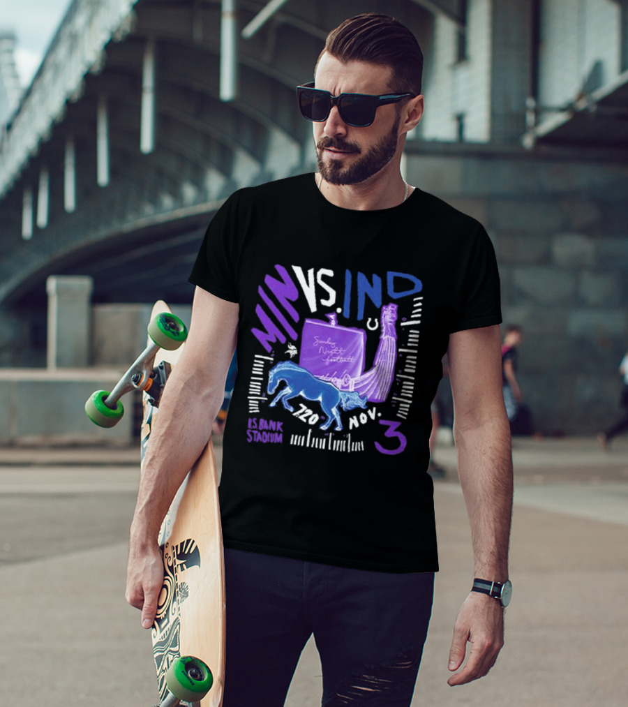 MIN VS. IND Sunday Night Football U.S. Bank Stadium Nov 3, T-Shirt