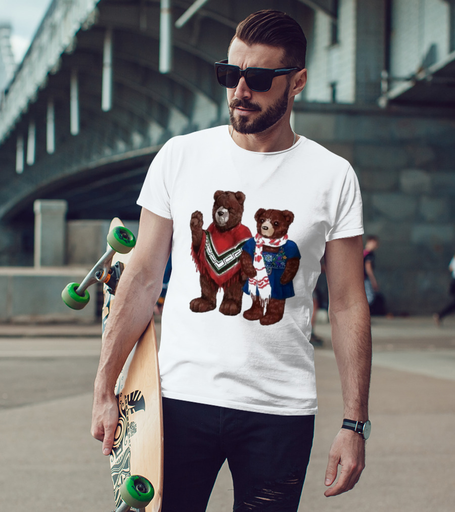 My Morning Jacket Pooch And Denise Bears Winter Poncho And Scarf T-Shirt