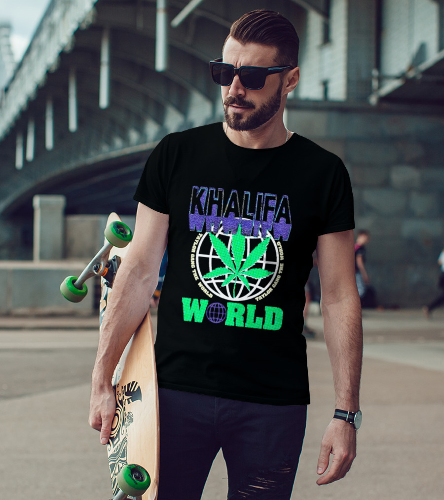 Khalifa Weed Taylor Gang The World T-Shirt