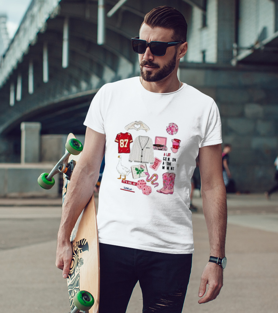 A Lot Going On At The Moment Stickers 87 It's Me Hi Snake Disco Cowboy Boots T-Shirt